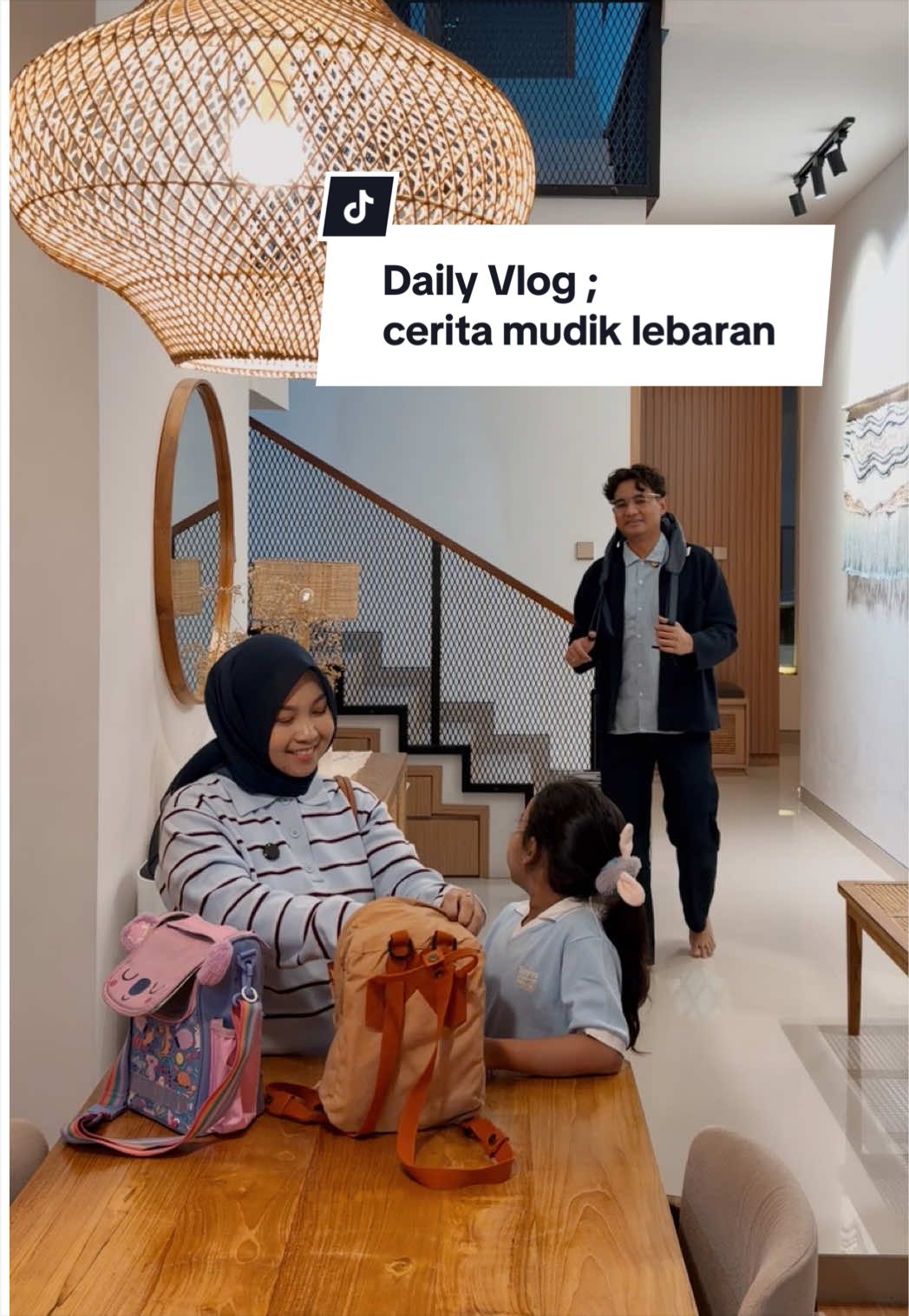 TikTok post by @our.anhouse for Frisian Flag Indonesia. Caption reads: Udah siap mudik dengan bawa andalan masing-masing,....