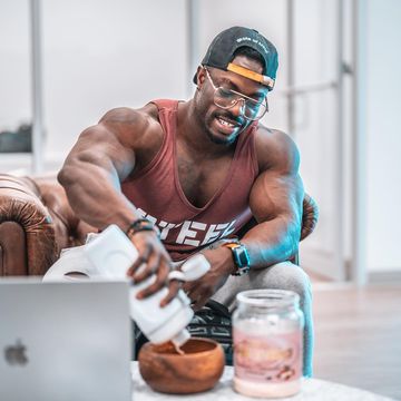 Instagram post by @ruff_diesel for Steel Supplements. Caption reads: Great day in the office @steelsupplements we....