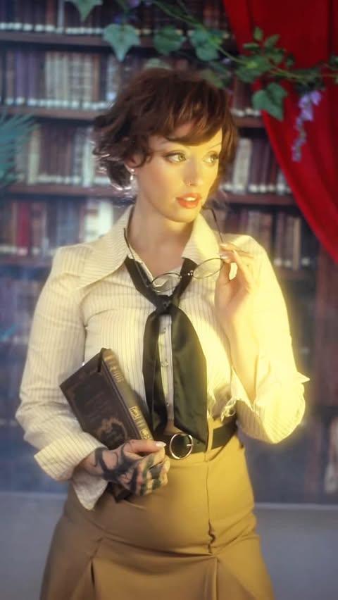 Instagram post by @retrostage.fr for Retro Stage. Caption reads: [...] : Evelyn #themummy1999 . Outfit....
