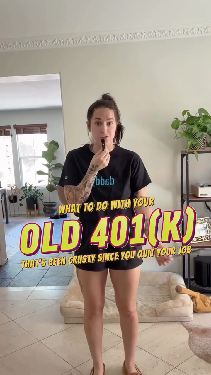 Instagram post by @clobaremoneycoach for Capitalize. Caption reads: Put your hand up if you have an old 401k that you....