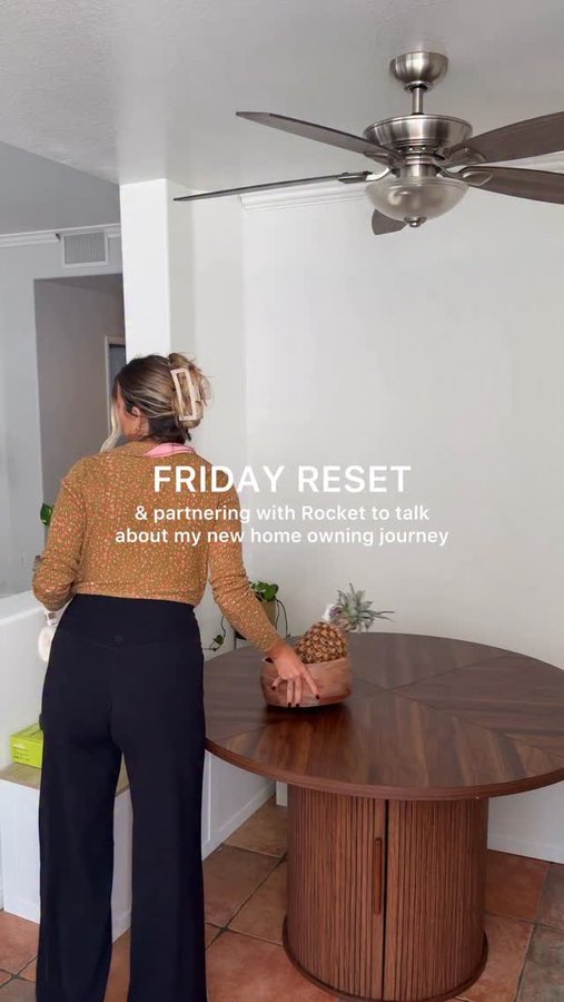 Instagram post by @melissaannmariee for Rocket Mortgage. Caption reads: #ad Partnering with @rocketofficial to share what....