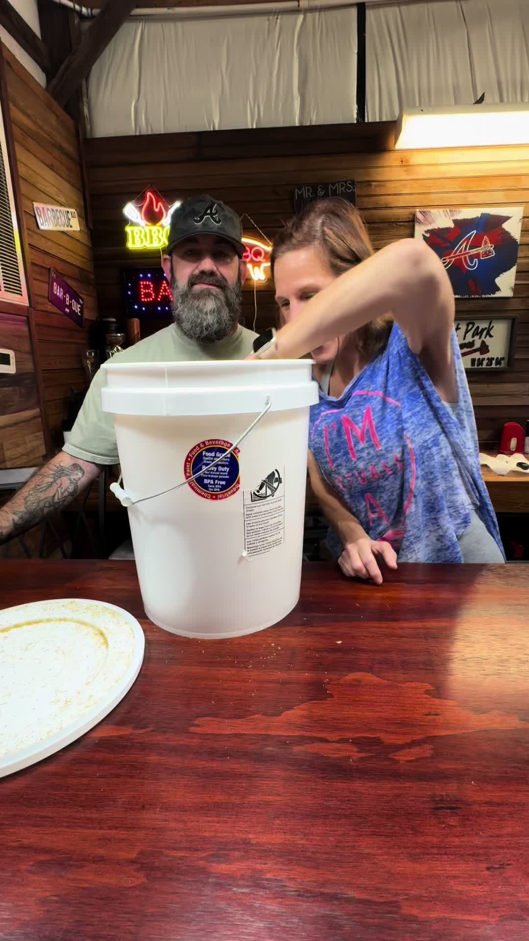 TikTok post by @beardedboar_bbq for Heath Riles BBQ. Caption reads: [...] Y’all check this out! We used @Heath Riles....