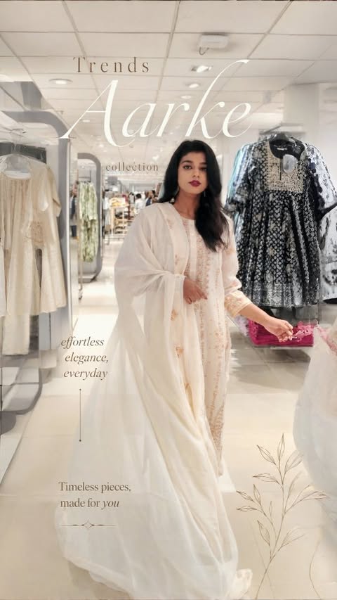 Instagram post by @korean_sonyeo_ for Reliance Trends. Caption reads: Onam calls for a little extra colour, a little....