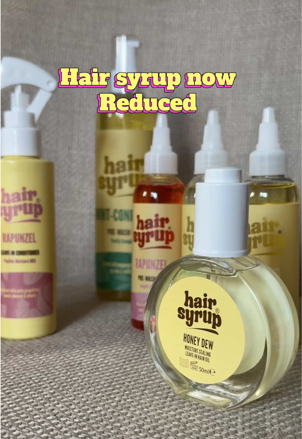 TikTok post by @ainemarie1 for The Collective Agency. Caption reads: [...] syrup reduced 🔥🔥 @Hair Syrup @The....
