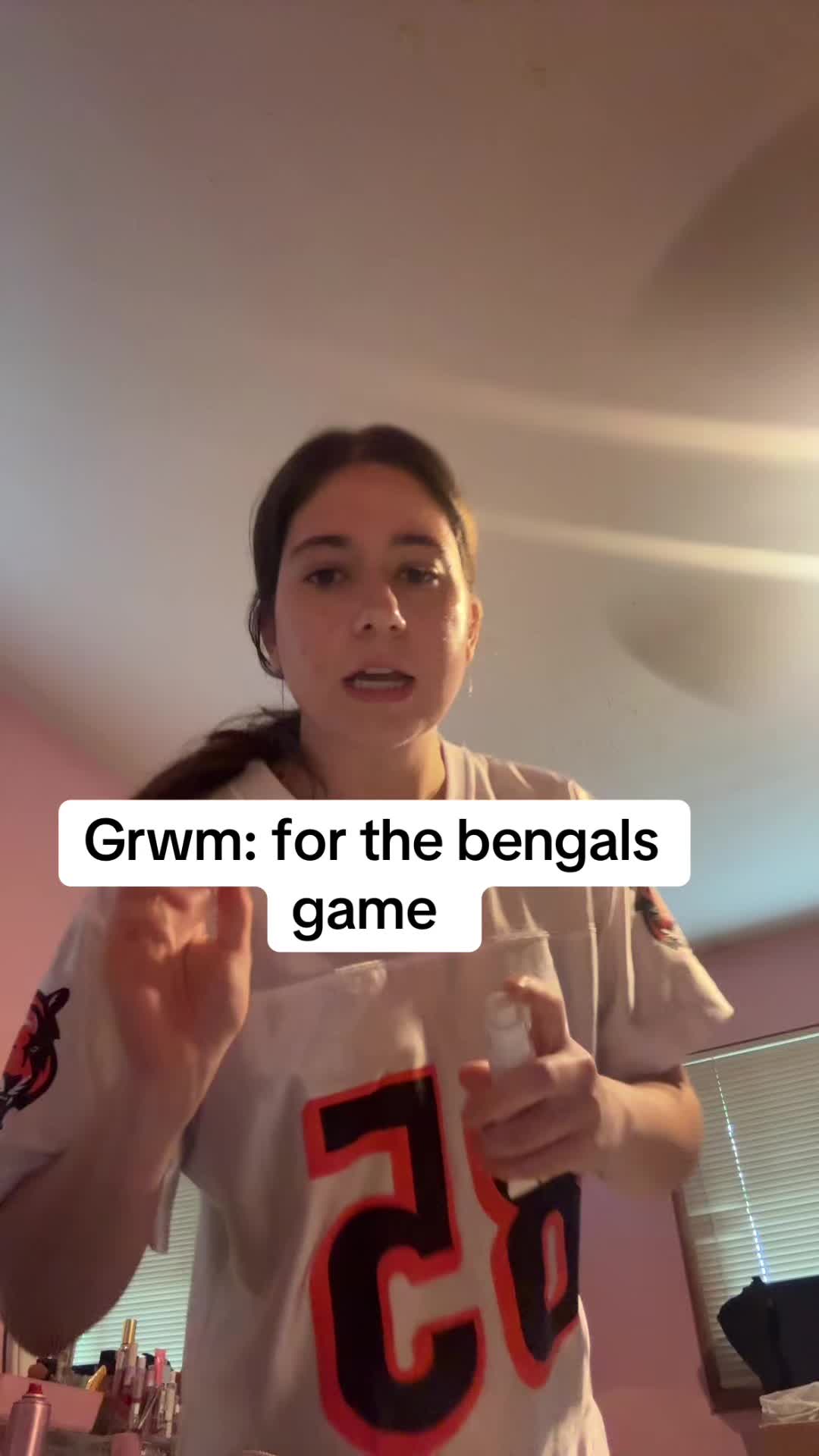 TikTok post by @abbyr4848 for NAKED SUNDAYS. Caption reads: [...] #fyp #bengals #spfmakeup @Naked Sundays....