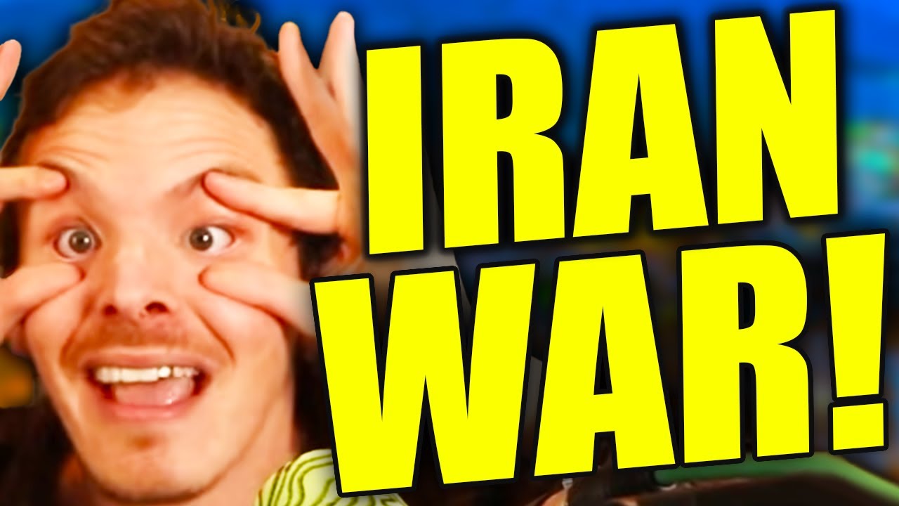 YouTube post by @deorio for Tesla. Caption reads: iDubbbz Declares War on Iran (Multiple Day LSF....