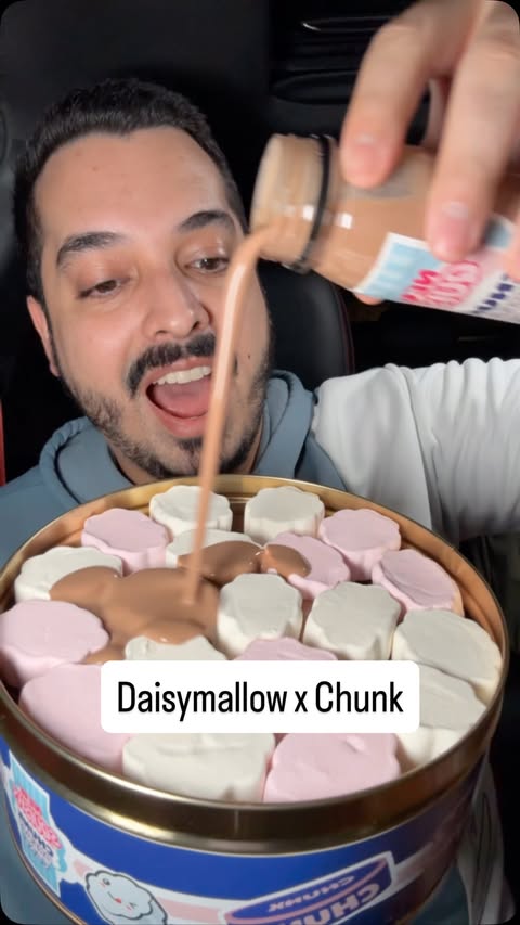 Instagram post by @dubaitastes for Noon. Caption reads: @chunk.uae and Daisymallow have partnered up for a....