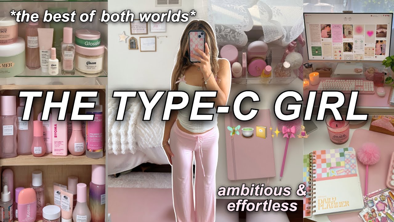 YouTube post by @sophiediloreto for Vsco. Caption reads: meet THE TYPE C GIRL 📔 the personality type you....