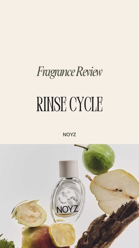 Instagram post by an influencer for NOYZ. Caption reads: [...] Fragrance Review Rinse Cycle by NOYZ....