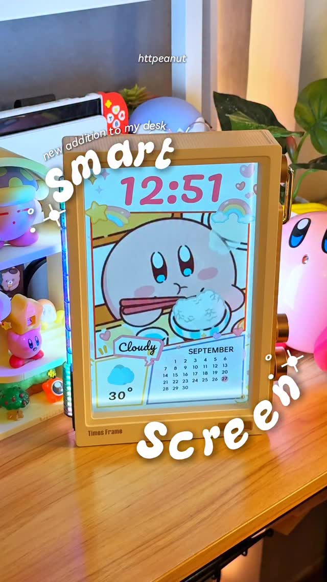 Instagram post by @httpeanut for Divoom. Caption reads: My favorite addition to my desk atm! 🥹

Like I....