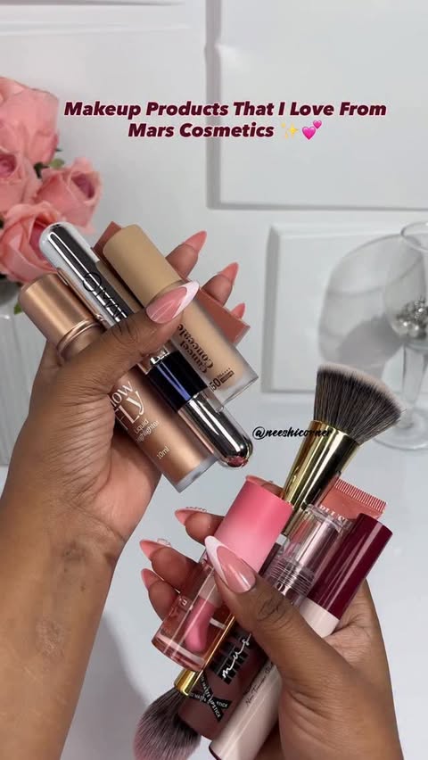 Instagram post by @neeshicorner for MARS Cosmetics. Caption reads: My Favourite Makeup Products From Mars✨

Comment....