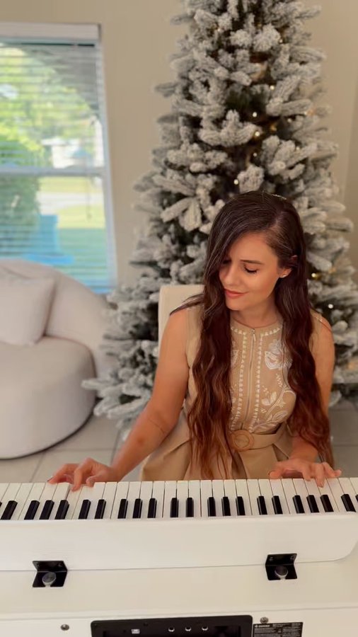 Instagram post by @thesunshinestatemom for DonnerMusic. Caption reads: Adding a touch of minimalist elegance to our home....