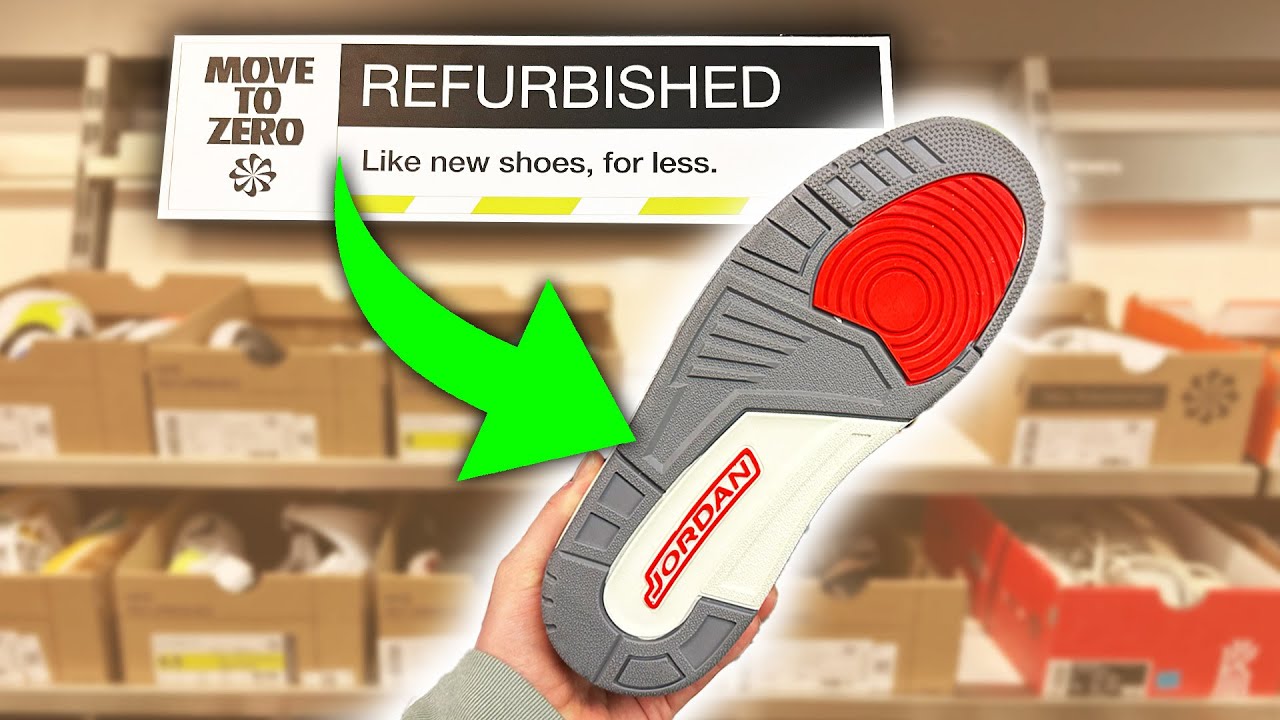 YouTube post by @SethFowler for Sole Premise. Caption reads: Finding Nike REFURBISHED GRAILS At Every NIKE....