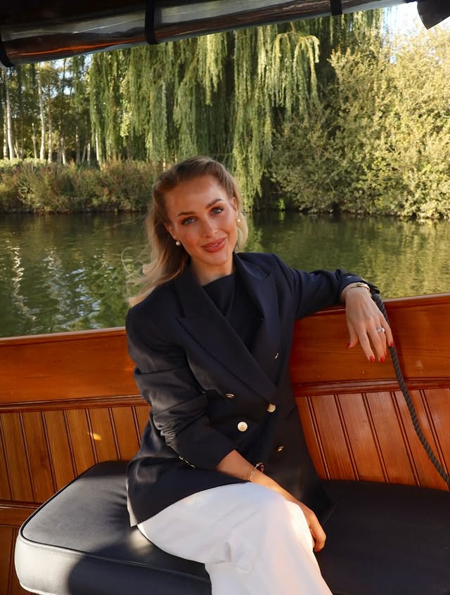 Instagram post by @allchloerose for Tommy Hilfiger. Caption reads: A different kind of commute 🚤 @tommyhilfiger ad.