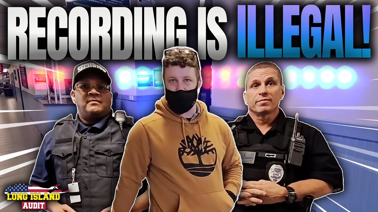 YouTube post by @LongIslandAuditClips for Venmo. Caption reads: Man With Camera Triggers Security Guards!.