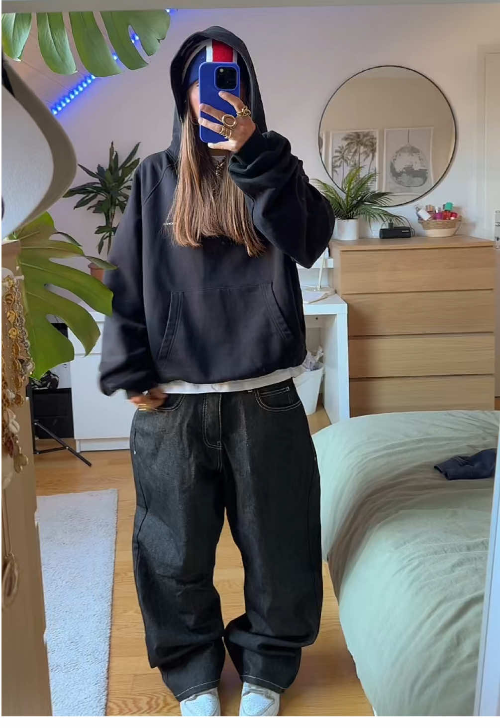 TikTok post by @.s.4r4.h for Lucid Club. Caption reads: coolest jeans from @Lucid Club , black friday has....