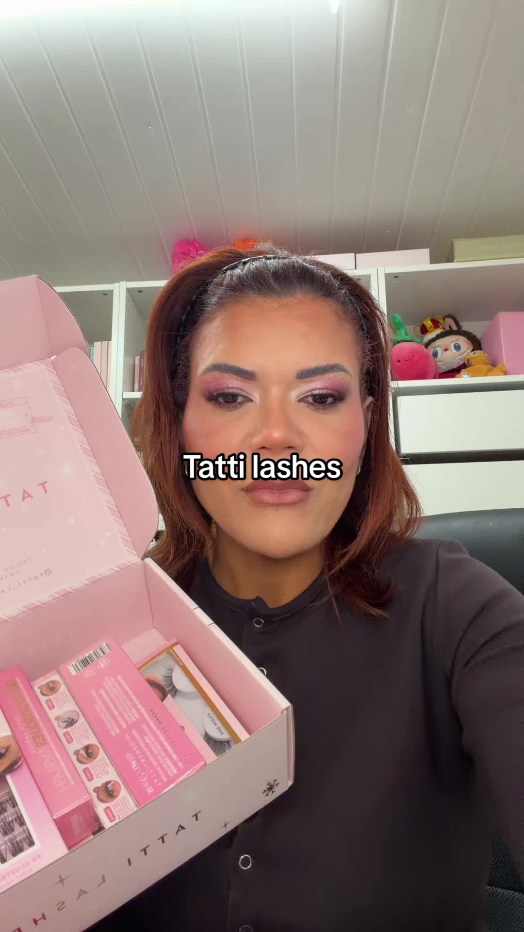 TikTok post by @stacigem for TATTI LASHES. Caption reads: [...] Amazing bundles from @TATTI LASHES 💖💖💖....