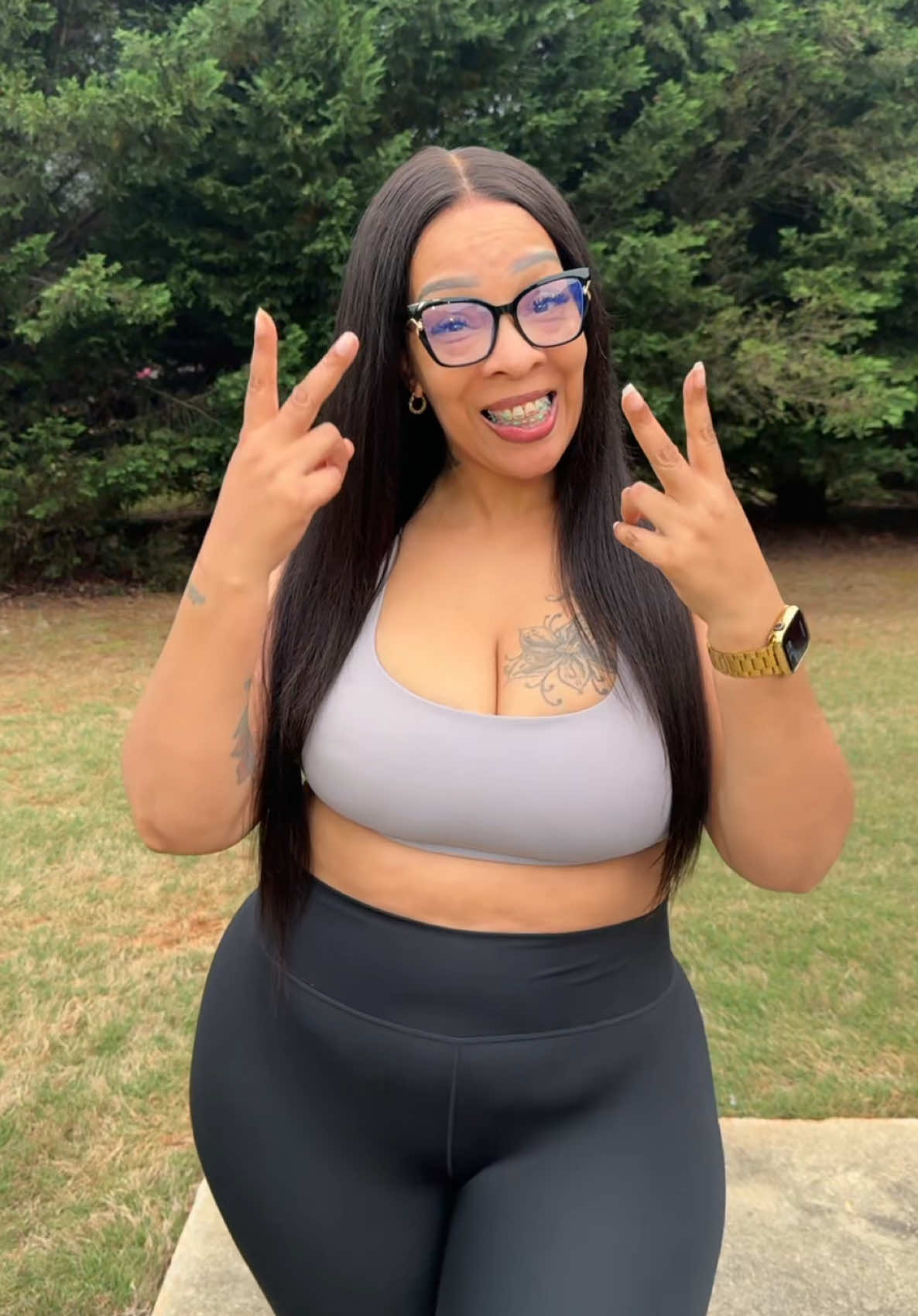 TikTok post by @k.lala104 for Megalook. Caption reads: And of course the hair is from🎀🥰 @Megalookhair....