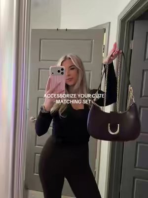 TikTok post by @ashlyncierra for KKXIU Chain Store. Caption reads: Color: coffee🧸🤎 @KKXIU US.