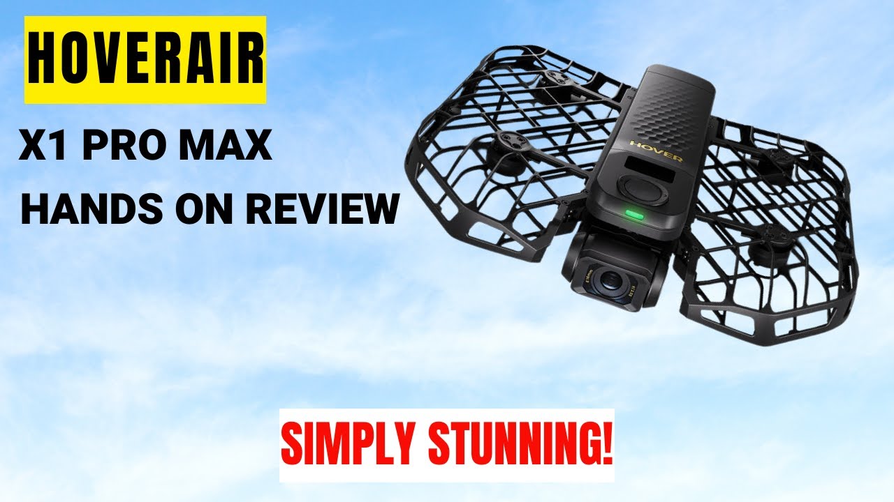YouTube post by @nobby-green for Audiio. Caption reads: HOVERAir X1 PROMAX - Stunning new features - Hands....