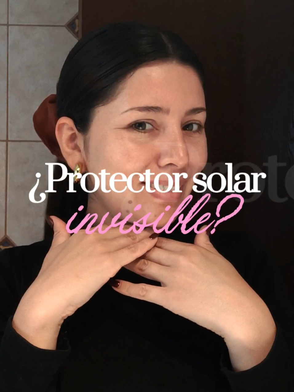 TikTok post by @nicolesoledad_jb for NIDA Official. Caption reads: [...] #spf50 #proteccionsolar @NIDA OFFICIAL.