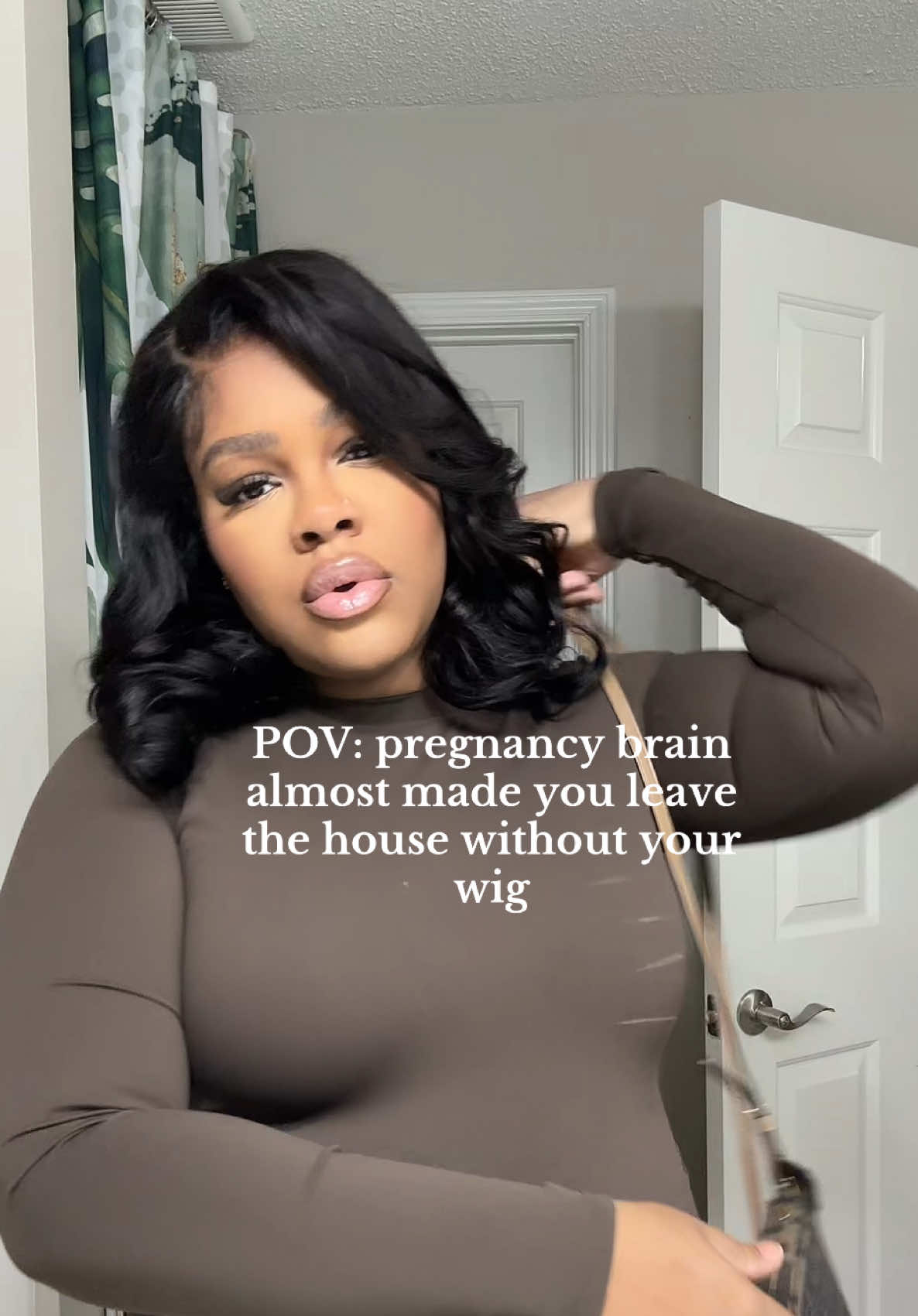 TikTok post by @thegirlbai for Ashimary Hair. Caption reads: [...] probably Would leave it 😭. Wig from....