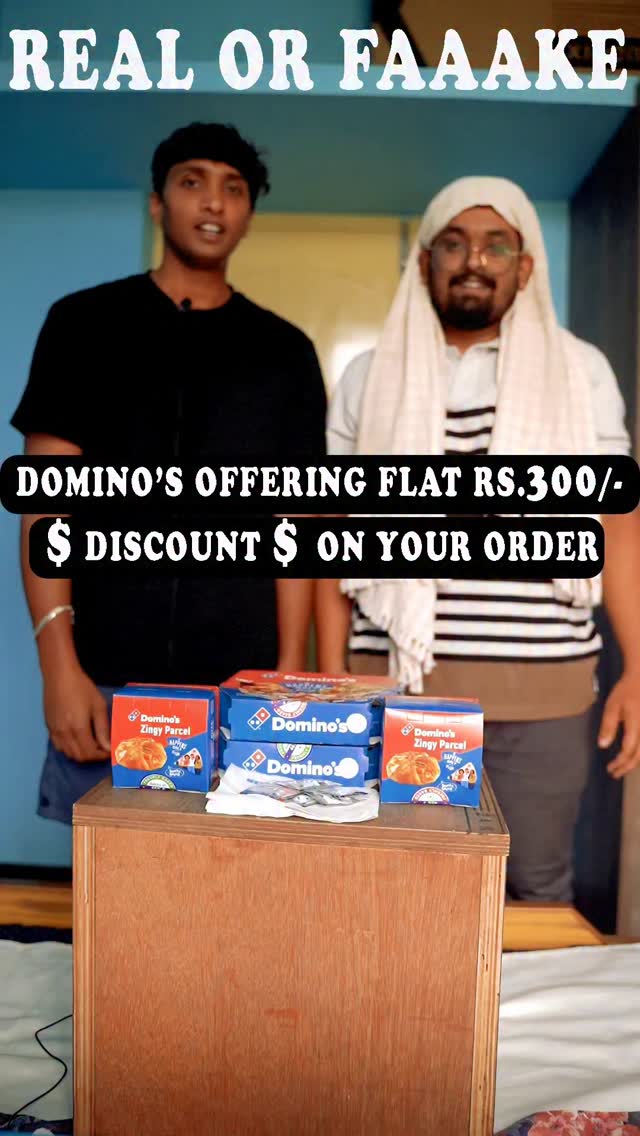 Instagram post by @prashanth__talks for Domino's. Caption reads: #ad Not to be dramatic… but these pizza deals are....