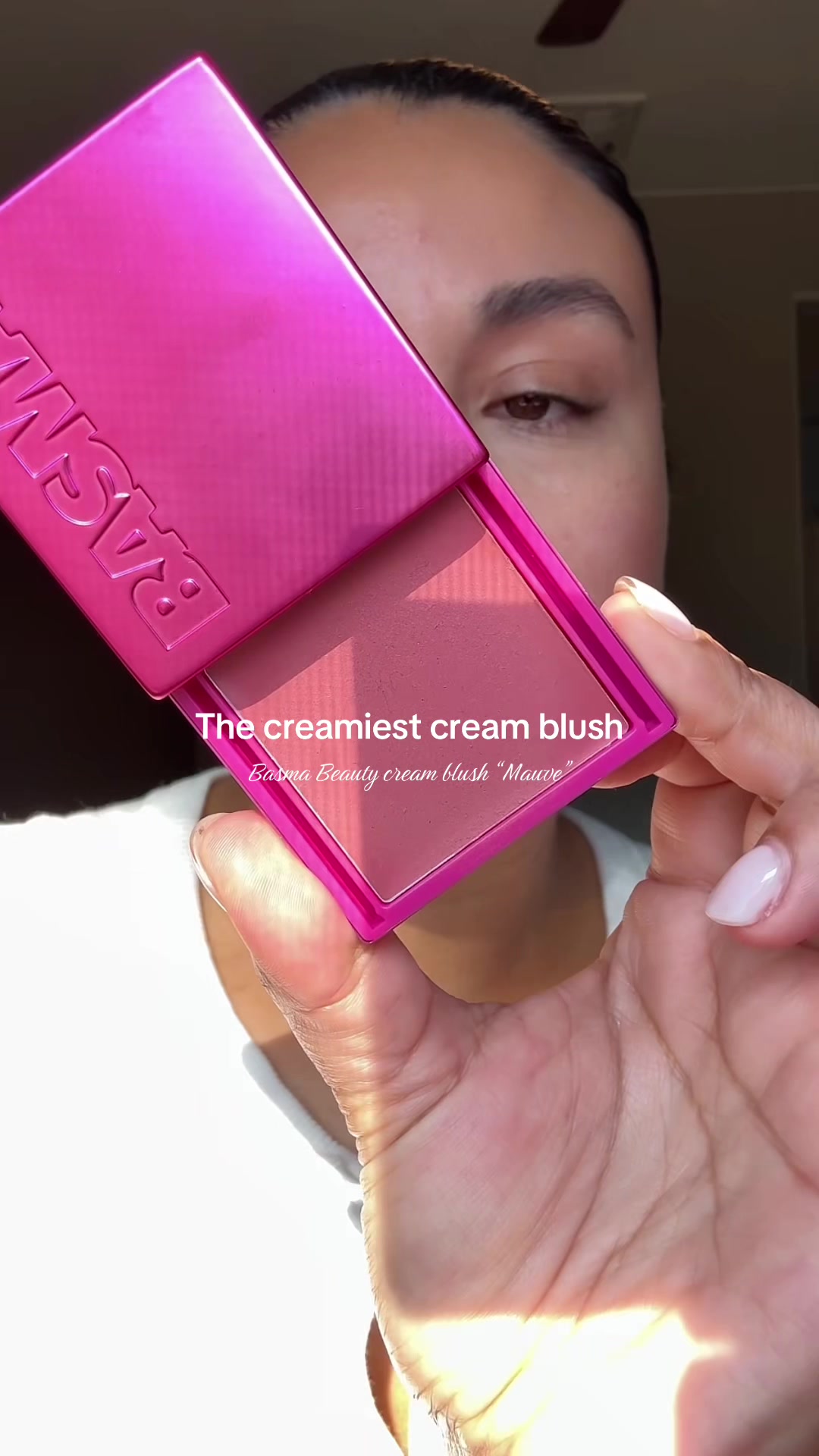 TikTok post by @maggiemeraz5 for BASMA Beauty. Caption reads: [...] buildable!! Just gimmie every shade! @BASMA....