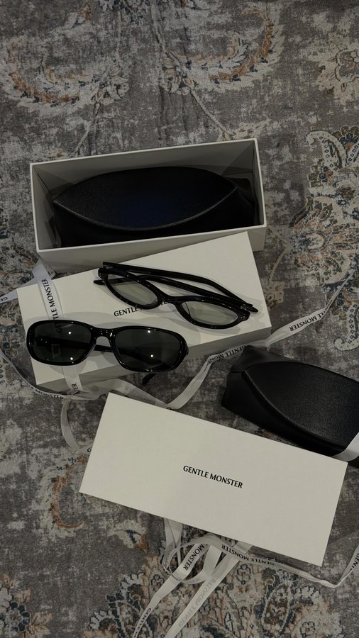 Instagram post by @grapeintokyo for GENTLE MONSTER. Caption reads: THE HUNT @gentlemonster 🪓.