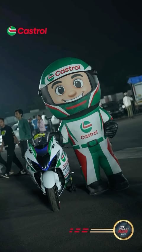 Instagram post by @elite_octane_inc for Castrol. Caption reads: The crowd was charged. The bikes were locked in.....