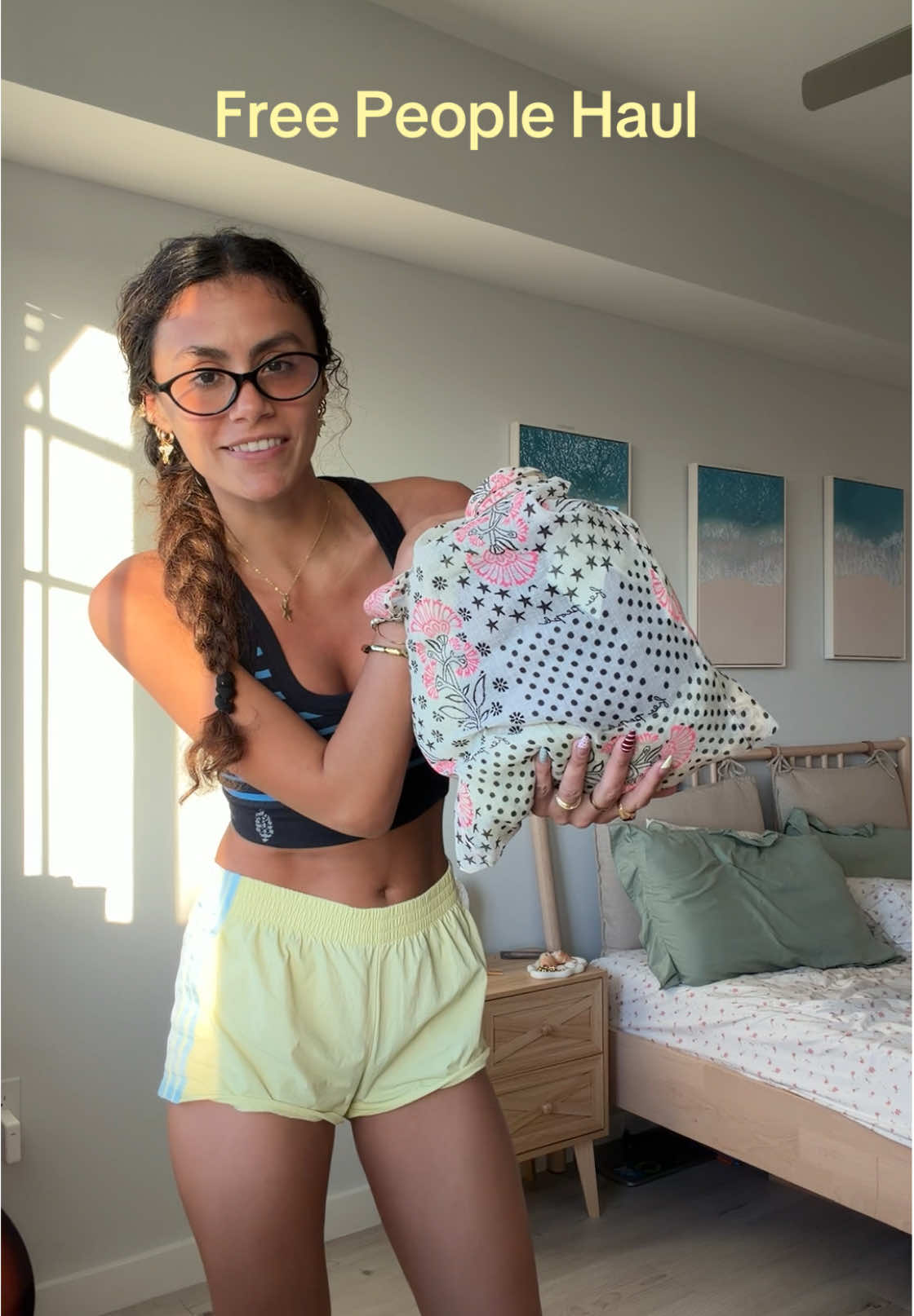 TikTok post by @stellateresina for Free People. Caption reads: If I could spend every last dollar I had at @Free....