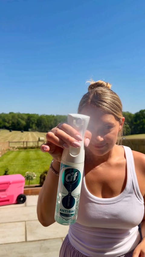 Instagram post by @homewithroo for Cleanipedia. Caption reads: [...] Scent Booster Elixer in Blue Skies....