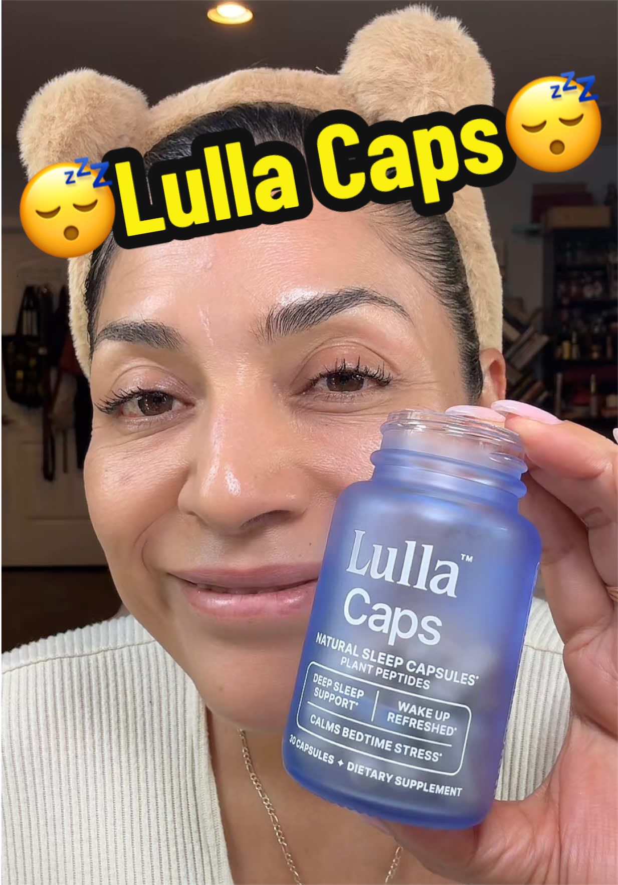 TikTok post by @lapao1111 for LullaBites. Caption reads: Need something a bit stronger to go to sleep with....