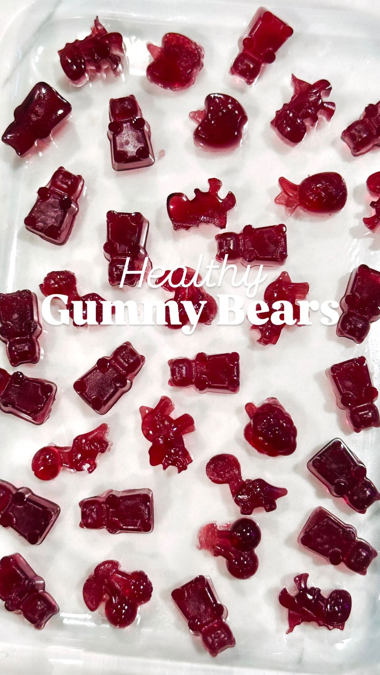 Instagram post by @lovinglylina for Caraway Home. Caption reads: My Healthy Hibiscus Gummy Bears recipe....