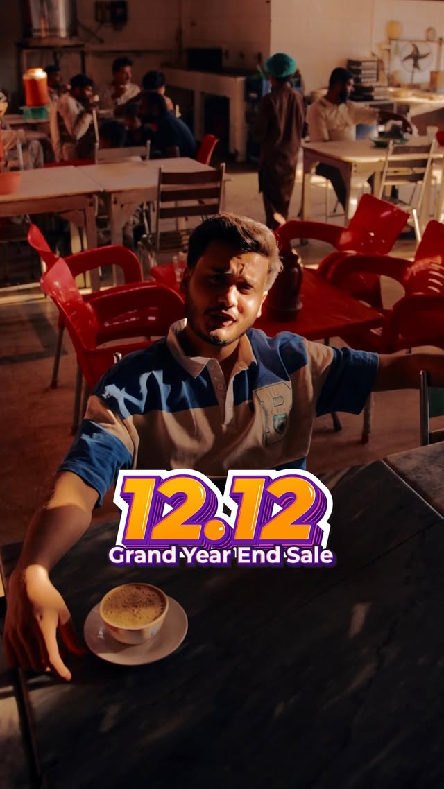 Instagram post by @anas_faisal1 for Daraz. Caption reads: Daraz 12:12 grand end year sale is live! Jo [...].