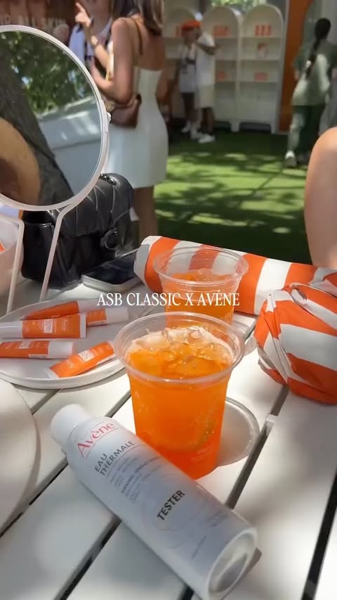 Instagram post by @annaleekemsley for Laboratoire Dermatologique Avène. Caption reads: TikTok is cool but what about watching world class....