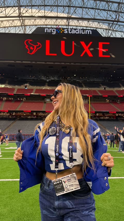 Instagram post by @yazminchaparro for TickPick. Caption reads: #NFL experience / @tickpick #Colts.
