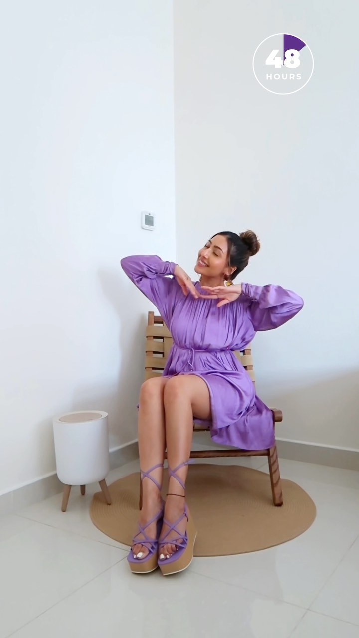 Instagram post by @rinkipamnani3 for Ariel India. Caption reads: Rediscover Freshness with Ariel Lavender!🪻🪻 
In....