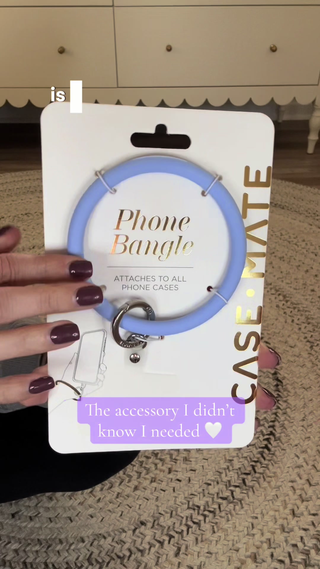 TikTok post by @sarah.romeo.creative for Case-Mate. Caption reads: [...] but now it’s on my phone every day 😂✨....