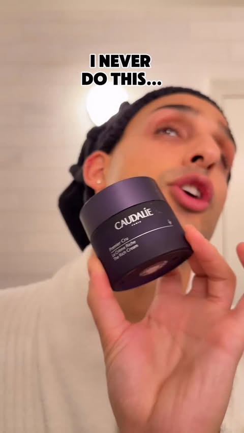 Instagram post by @cyrusveyssi for Caudalie. Caption reads: [...] delivers the best version of your skin....