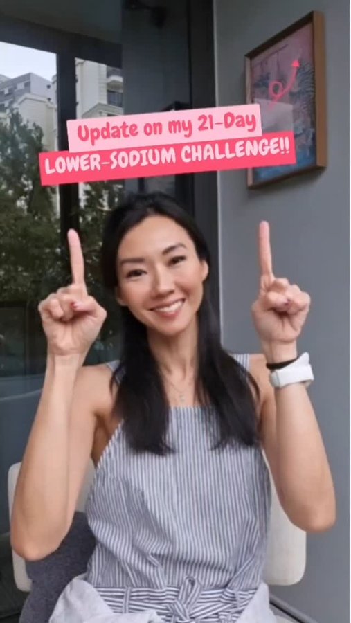 Instagram post by @jmeteo for Health Promotion Board. Caption reads: An update on my 21-Day Lower-Sodium Challenge! I....
