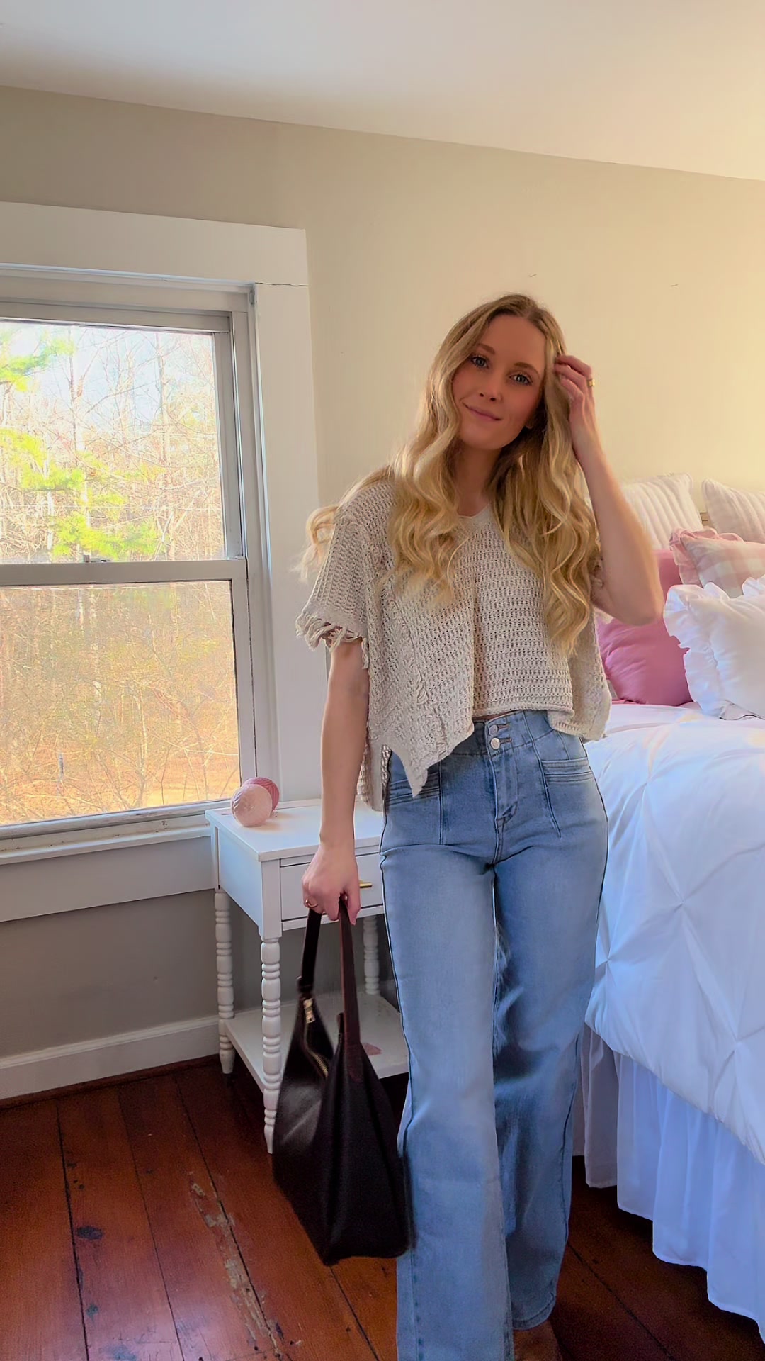 TikTok post by @hannahbonini for Portland Leather Goods. Caption reads: so many good options @Portland Leather .