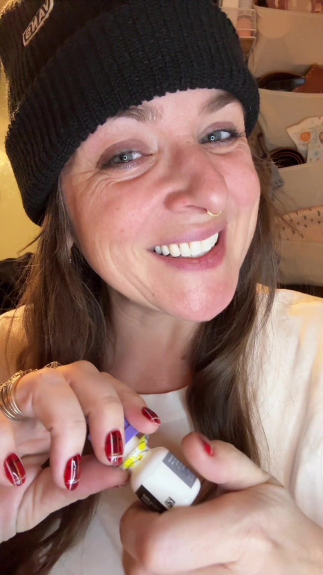 TikTok post by @laurelladeville for LIVE TINTED. Caption reads: Spoiler alert: I left it 🫠😮‍💨 All the makeup I....