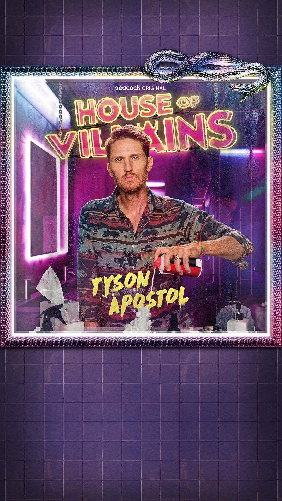 TikTok post by @tysonapostol for Peacock TV. Caption reads: Prepare your souls for season 3 of House of....