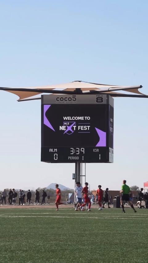 Instagram post by @brandon.elsd for Major League Soccer. Caption reads: The next generation is shining at MLS Next Fest…....