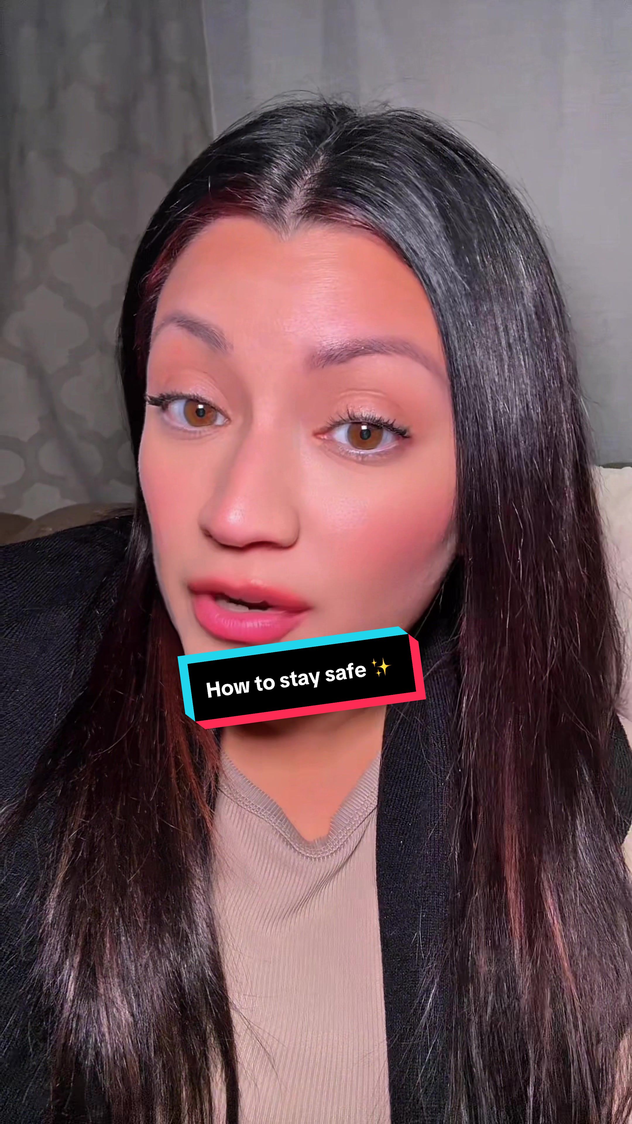 TikTok post by @tatiscreepystories for SpyFly. Caption reads: [...] your neighbor is NOT who you thought 😳....