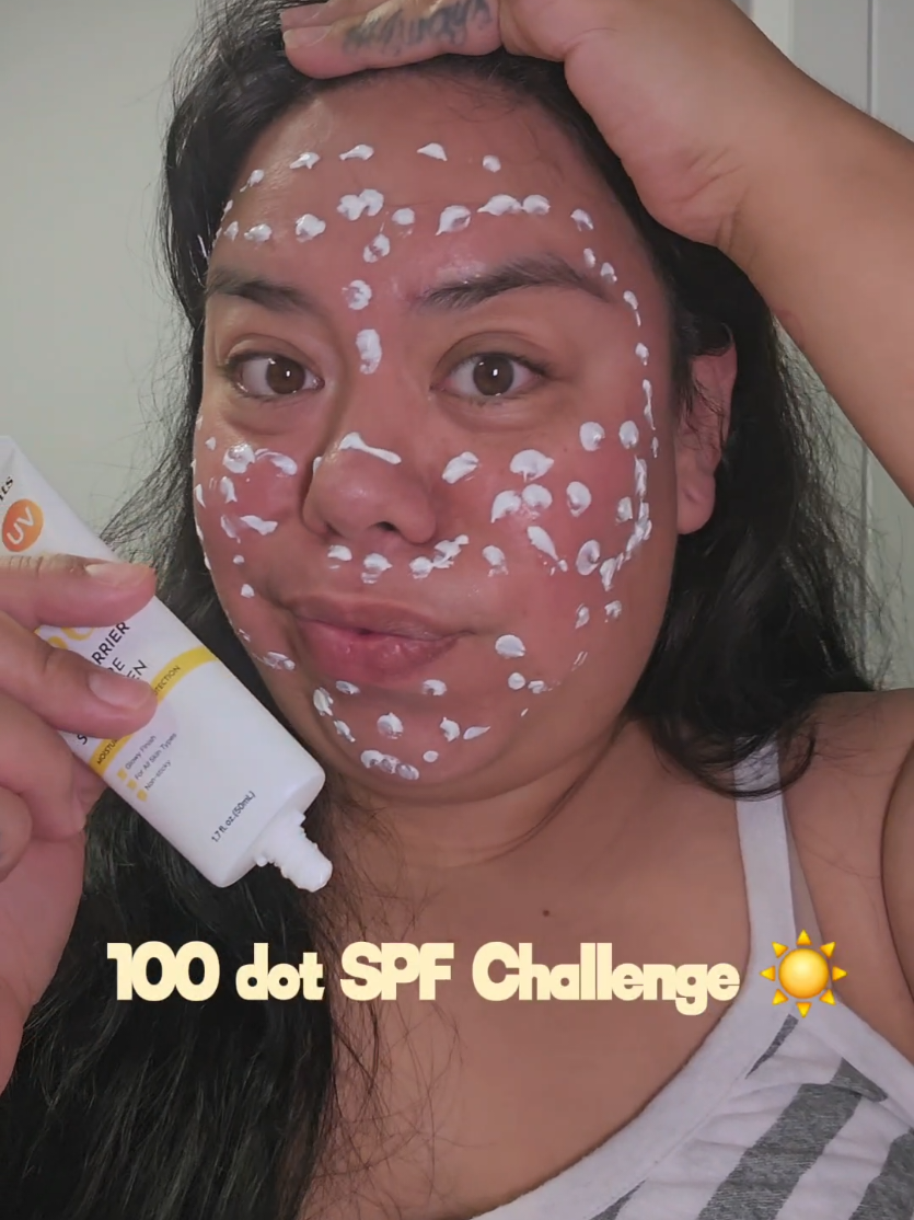 TikTok post by @damm.it.janet for Ongredients US Store. Caption reads: This sunscreen doesn’t just protect. it leaves my....
