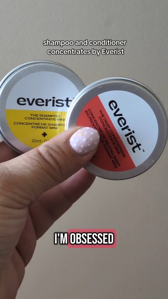 Instagram post by @ourlifecycles for Everist. Caption reads: [...] your shampoo is more than 70% water? Everist....