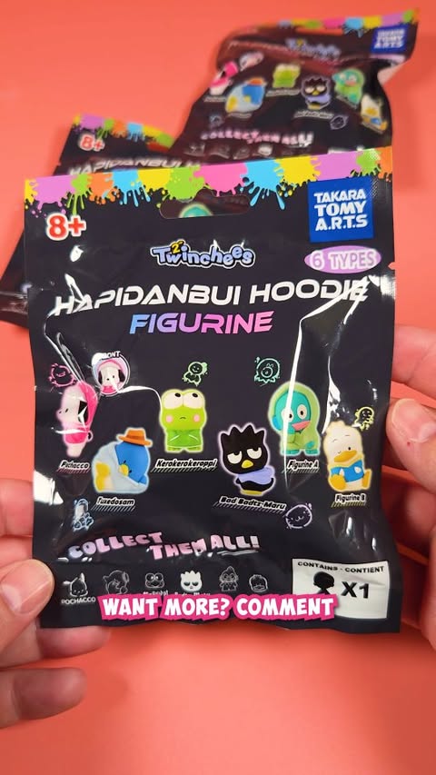 Instagram post by an influencer for TOMY Collectibles. Caption reads: [...] #sanrio #gashapon @tomycollectibles.