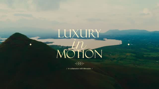 Instagram post by @aakashsoni___ for Mercedes-Benz. Caption reads: Luxury in motion - that’s what this journey....